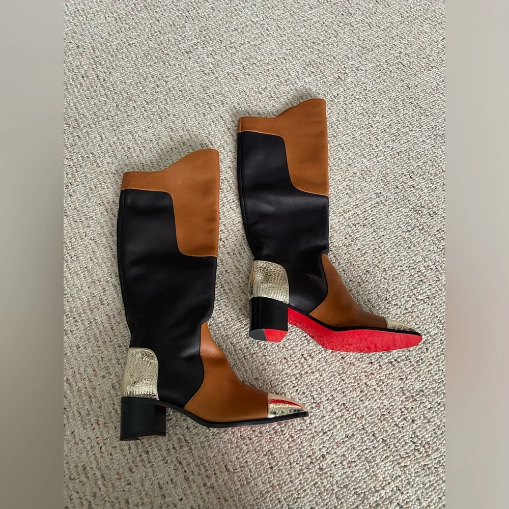 Christian Louboutin women's heeled riding boots size 39